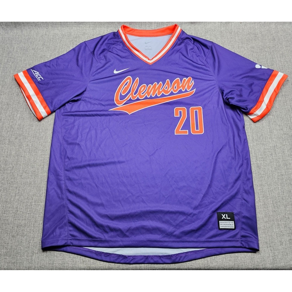 Clemson Tigers Baseball Jersey Mens XL Nike Practice Team‎ Issued Authentic NCAA
